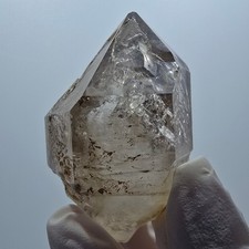 Enhydro Skeleton Phantom Smoky Quartz DT Scepter, 2x Bubble Goboboseb, Namibia picture