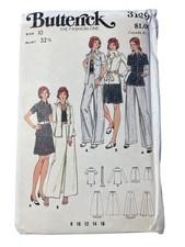 Vintage Butterick 3139 Sewing Pattern Size 10 Misses Tops Skirts & Pants CUT  picture