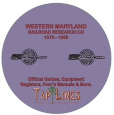 WESTERN MARYLAND - OFFICIAL GUIDES, EQUIPMENT REGISTERS & RESEARCH SCANNED TO CD picture
