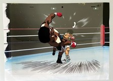 Hajime No Ippo  Animation Production Cel & Douga - Ippo vs Ozuma picture