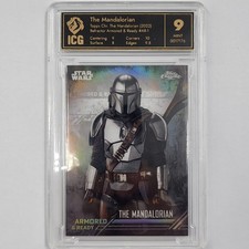 Topps Chrome The Mandalorian 2022 Armored & Ready #AR-1 Refractor ICG Mint 9 Sta picture