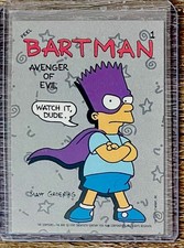 1990 Topps The Simpsons Sticker #1 BART BARTMAN Rookie - Pack fresh Nrmt+ picture
