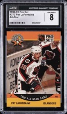 1990-91 PRO SET ALL-STAR #372 PAT LAFONTAINE CGC 8 picture