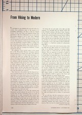 1960 Interior Design Magazine Article 