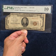 The First National Bank of Earlville, New York, 1929 $20 Series Type 1 National  picture