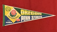 Vintage 1995 Rose Bowl 29 Inch Pennant Oregon Ducks Vs Penn State Nittany Lions picture