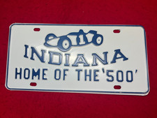 1960'S INDIANA INDIANAPOLIS Indy 500 Booster Collectible License Plate picture