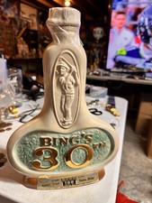 1971 Bing's 30th Bing Crosby Golf Jim Beam Whiskey Liquor Decanter NICE picture