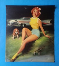 1959 Bill Medcalf DITZLER Pin-up Calendar Top PPG Vintage Leggy Lithe picture