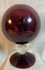 Antique 1920s H.C. Fry Amethyst Globe Vase picture