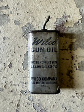 Vintage Wilco Gun Oil Can Wilco US Army Specs Company Los Angeles, CA picture