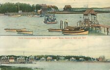 HOLMES Postcard Antique 1886 & 1907 POINT INDEPENDENCE Glen Cove, ONSETT, Mass. picture