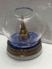 (glass Repair ) Vintage Limoges Eiffel Tower Box picture