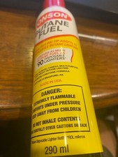Lot of  4 Ronson Butane Fuel 290 ml with universal fueling tips picture