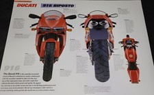 Ducati Motorcycle Bike Picture Photo Collectible Out of Print Vtg Wall Art       picture