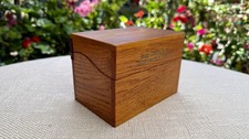 Antique 1920s Gold Medal Flour Betty Crocker Kitchen-Tested Wood Recipe Box picture
