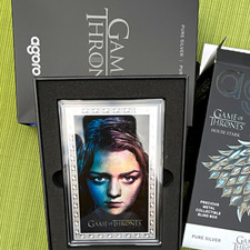 agoro Game of Thrones House Stark Arya Stark GOT #1 Serial #/1200 Silver 2023 picture