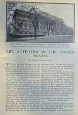 1910 Art Museums and Schools in the United States illustrated picture