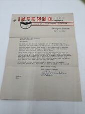 Vintage 1938 Long Oil Refinery Co Macomb Illinois Letter From The Inferno Co. La picture