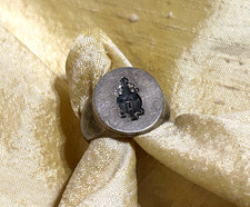 VINTAGE Delta Gamma sorority sterling silver inverse crest ring, sz 5 3/4 DG OLD picture