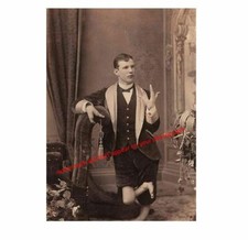 Vintage Creepy Lobster Boy PHOTO Scary Sideshow Circus Freak Boy picture