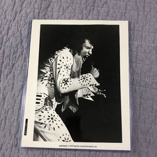 Elvis Presley Vintage 8X10 Original Photo Aloha From Hawaii In Concert 1973 picture