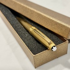 Vintage Montblanc Meisterstuck Solitaire Gold Plated Ballpoint Pen Germany picture