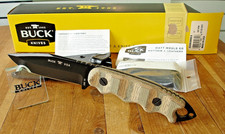 NIB NOS BUCK KNIFE 245 MWG MATT WOULD GO 5160 BLADE CAMO MICARTA HANDLE KYDEX picture