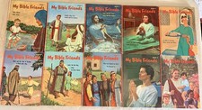 VINTAGE MY BIBLE FRIENDS Complete 10 BOOK SET BY By Etta B Degering 1960s picture