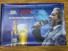 Bud Light UFC Octagon Banner Official Sponsor MMA Beer Bar Decor 36x24v picture