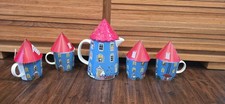 Moomin House Pitcher 1.0L & 4x Mug 0.3L Set Porcelain Limited Arabia Brand New picture