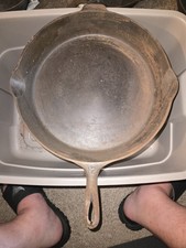 Vintage Griswold No. 12 Cast Iron Skillet 719A Erie PA  picture