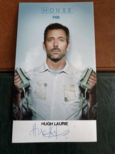 (BF4) RARE HUGH LAURIE ORIGINAL SIGNED AUTOGRAPH BRITISH TV ACTOR HOUSE picture