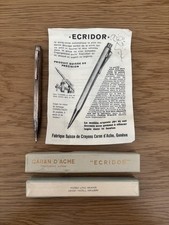 Vintage Caran D'Arche - ECRIDOR Silver Mechanical Pencil - Original Box & Manual picture