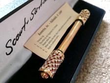 Vtg NOS SCENT-SATION Kosmetos Perfume Applicator Crystals Gold Box Instructions picture