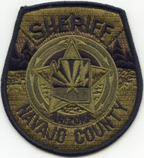 NAVAJO COUNTY ARIZONA subdued green SHERIFF POLICE PATCH picture