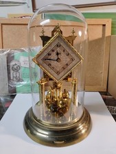 Vintage 50's Schatz 400 Day Diamond Dial Anniversary Clock German, No Key picture