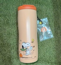 New Starbucks 2026 Peanuts Snoopy Pumpkin Stainless Tumbler 473ml Limited picture