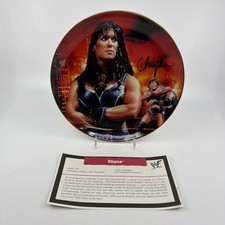 Danbury Mint WWF Chyna Collector Plate Limited Edition 23kt Gold Trim Porcelain picture