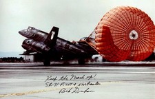 SR-71 Flight Photograph Signed by Air Force SR Pilot Rich Graham  picture