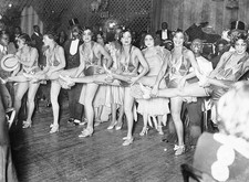 Harlem New York City Picture shows women entertainers dancing a lin- Old Photo picture