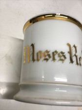 Antique 1870-1890 Haviland Shaving Mug Moses Redmond In Gold/Gold Highlight picture