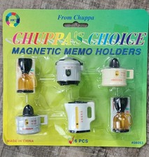 Vintage 1990s Mini Magnetic Kitchen Appliances Coffee Maker-Rice Cooker/6 piece picture