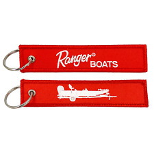 EL11-022 Ranger Keychain Bass Boat Boats or Luggage Tag or zipper pull Fishing A picture