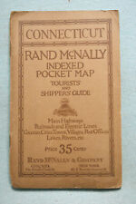 Connecticut - Rand McNally Pocket Map - 1921 - Railroad Lines picture