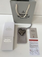 Vivienne Westwood Orb Heart Lighter Silver Gas Lighter New With Box Japan Black picture