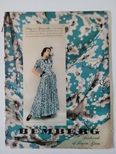 1948 women's Charles James Bemberg fabric dress vintage fashion ad picture