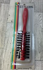 Vintage MI-LOR Stylers Blow Dry Styler Round RED Hairbrush Made in USA- NIP picture
