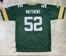 Reebok NFL Green Bay Packers Clay Matthews #52  On Field Football Jersey Size XL picture
