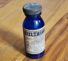 VINTAGE BROMO-SELTZER BOTTLE WITH LABEL AND LID EMERSON DRUG COMPANY 4